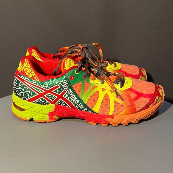 ASICS Gel-Noosa Tri 9 Women’s 7.5 – Bright Orange / Red Pepper / Flash Yellow - Picture 4 of 5